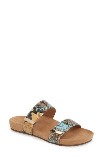 Women's Vionic 'jura' Slide Sandal M - Blue