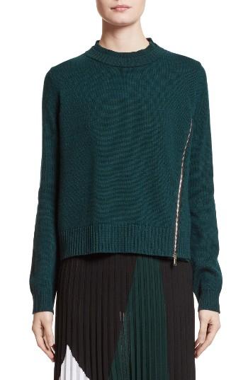 Women's Proenza Schouler Wool, Silk & Cashmere Pullover - Green
