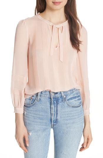 Women's Rebecca Taylor Silk Chiffon Top - Pink