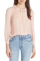 Women's Rebecca Taylor Silk Chiffon Top - Pink