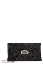 Christian Louboutin Vero Dodat Crosta Meteo Calfskin Clutch - Black