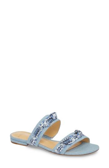 Women's Alexandre Birman Linda Slide Sandal M - Blue