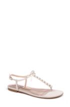 Women's Badgley Mischka Honey Embellished Sandal M - White