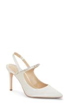Women's Imagine By Vince Camuto Crystal Embellished Quarter Strap Pump M - Ivory