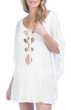 Women's Green Dragon Cover-up Tunic - White