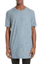 Men's Drifter 'gebel' Distressed T-shirt - Blue
