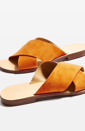 Women's Topshop Hawaii Crisscross Sandal .5us / 35eu - Orange