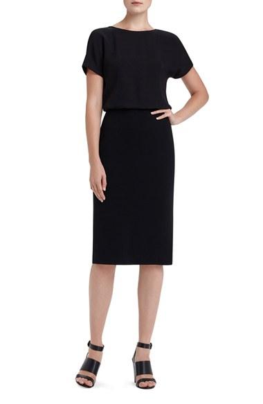Women's Lafayette 148 New York 'gwen' Crepe Blouson Dress
