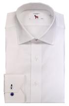 Men's Lorenzo Uomo Trim Fit Solid Dress Shirt - 34 - White
