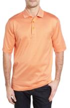 Men's Bugatchi Regular Fit Mercerized Cotton Polo, Size - Orange