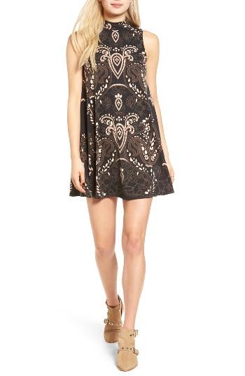 Women's Angie Mock Neck Swing Dress