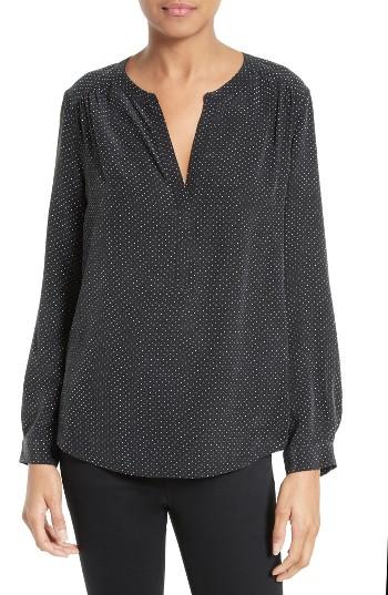 Women's Joie Carita Polka Dot Silk Top