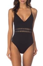 Women's Kenneth Cole Weave Your Own Way One-piece Swimsuit - Black
