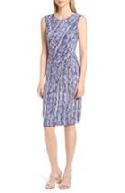 Women's Nic+zoe Sapphire Stripe Side Twist Dress - Blue