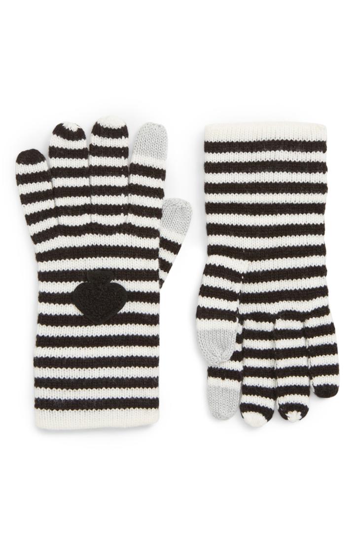 Women's Kate Spade New York Stripe Tech Gloves