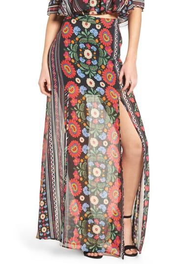 Women's Show Me Your Mumu Mick Double Slit Skirt - Red