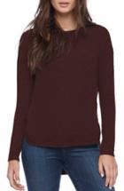 Women's Michael Stars Shirttail Hem Sweater - Burgundy