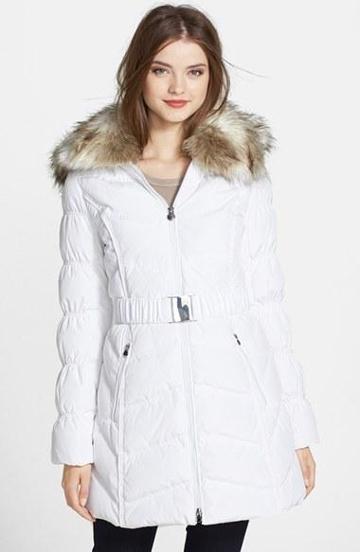 Women's Laundry By Shelli Segal Belted Puffer Coat With