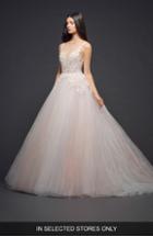 Women's Lazaro Dimensional Embroidery Tulle Ballgown, Size In Store Only - Ivory