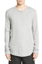 Men's Rag & Bone Hartley Cotton & Linen T-shirt, Size - Grey