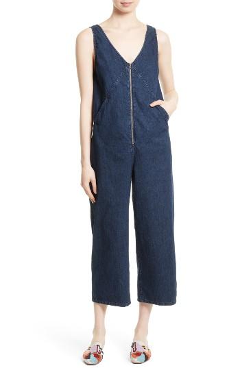Women's Rachel Comey Bender Denim Jumpsuit - Blue