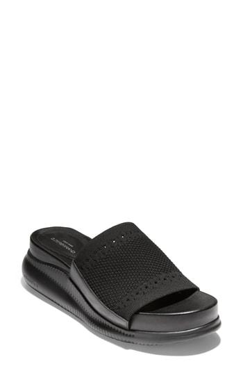 Women's Cole Haan 2.zerogrand Stitchlite(tm) Slide Sandal M - Black