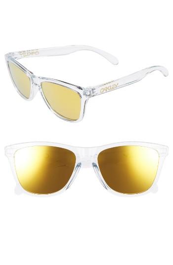 Women's Oakley Frogskins 54mm Sunglasses - Crystal Clear/ 24k Iridium