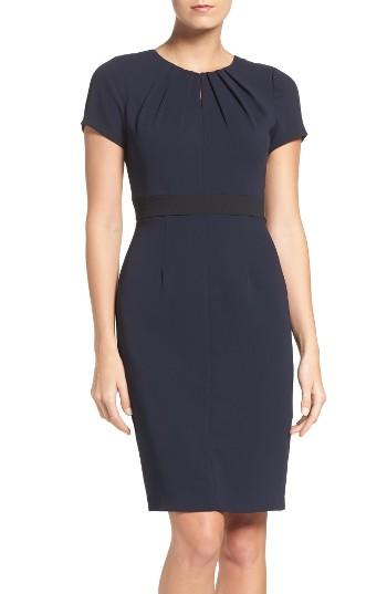 Women's Adrianna Papell Keyhole Stretch Sheath Dress