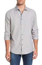 Men's Rodd & Gunn Cardwell Nep Flecked Sport Shirt, Size - Grey