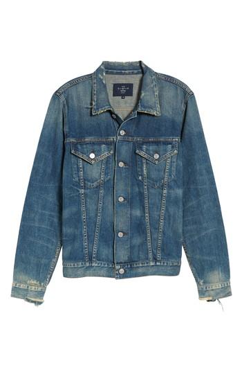 Men's Citizens Of Humanity Classic Selvedge Denim Jacket, Size - Blue
