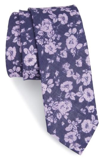 Men's The Tie Bar Buds Linen Tie, Size - Purple
