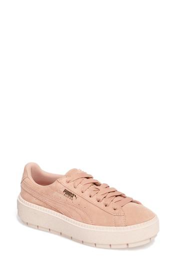 Women's Puma Platform Trace Sneaker M - Pink