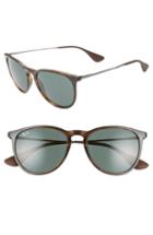 Women's Ray-ban Erika Classic 54mm Sunglasses - Lite Havana/ Green Solid