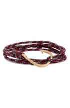 Men's Miansai Brass Hook Rope Wrap Bracelet