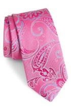 Men's Nordstrom Men's Shop Bennett Paisley Silk Tie, Size - Pink
