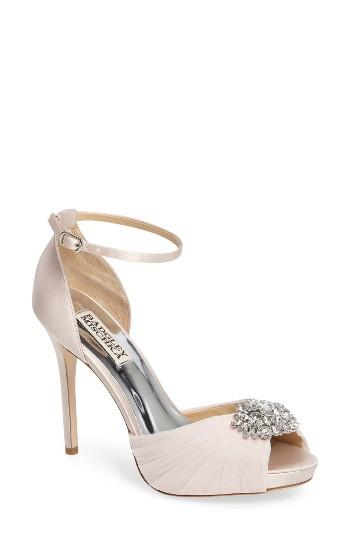 Women's Badgley Mischka Tad Ankle Strap Pump M - Pink