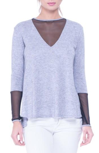 Women's Olian Valerie Mesh Detail Maternity Sweater