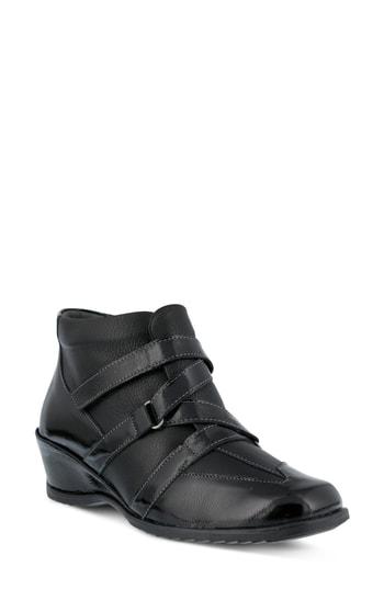 Women's Spring Step Allegra Wedge Bootie .5-6us / 36eu - Black