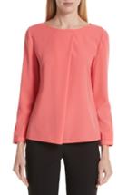 Women's Vince Camuto Twilight Floral Crepe Cape Blouse - Ivory