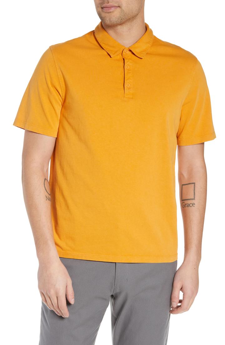 Men's Vince Fit Garment Dye Short Sleeve Polo