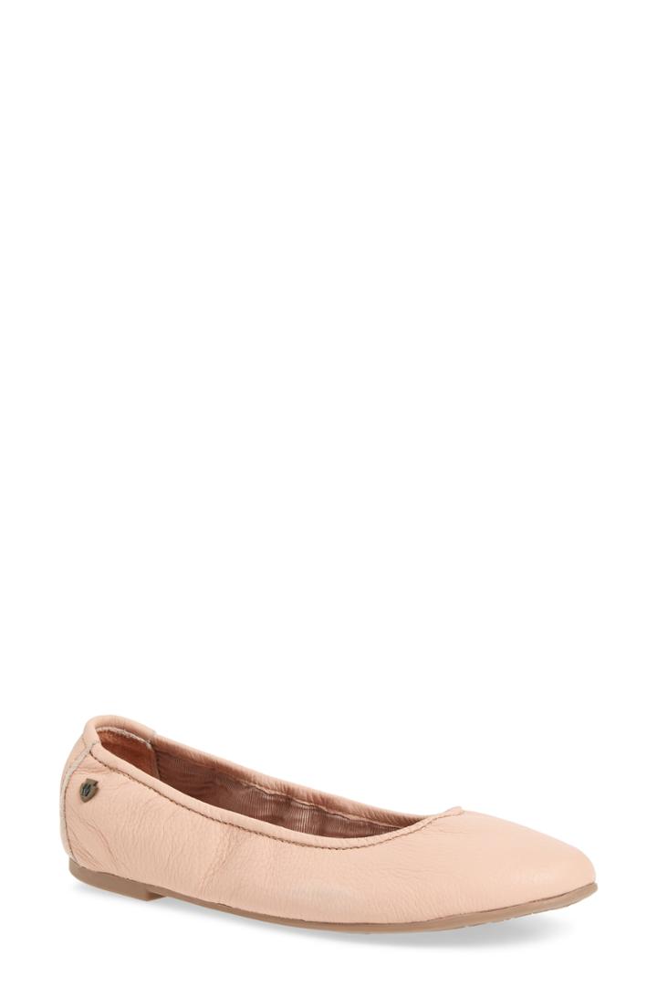 Women's Minnetonka Anna Ballerina Flat M - Pink