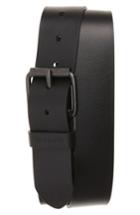 Men's Carthartt Work In Progress Script Leather Belt - Black/black