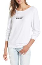 Women's Wildfox Be Happy Sweatshirt - White