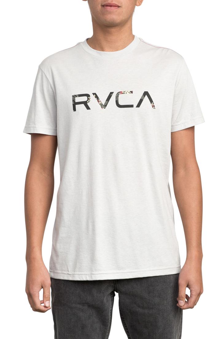 Men's Rvca Mcfloral T-shirt, Size - Grey