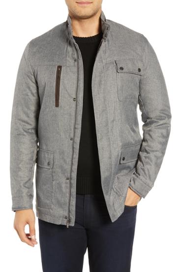 Men's Bugatchi Utility Jacket - Grey