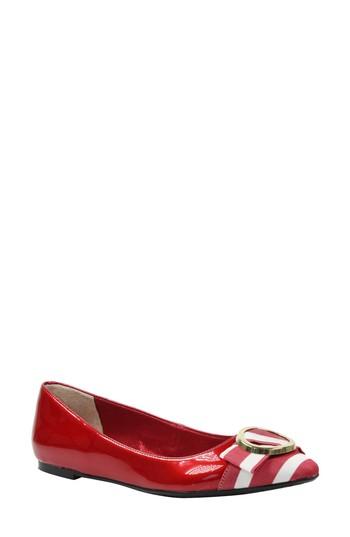 Women's J. Renee Bessee Flat .5 B - Red