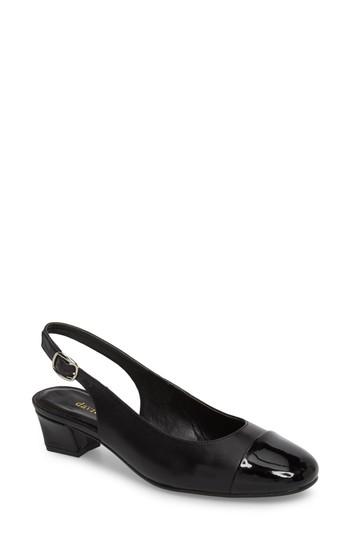 Women's David Tate Glorious Slingback Pump M - Black