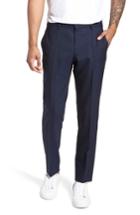 Men's Boss Ben Flat Front Solid Wool Trousers