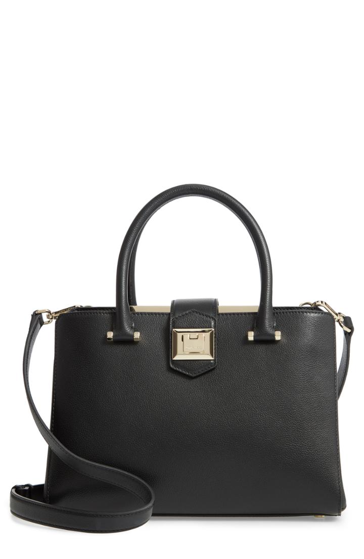 Jimmy Choo Marianne Leather Satchel - Black