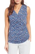 Women's Nic+zoe Triangle Tiles Faux Wrap Top